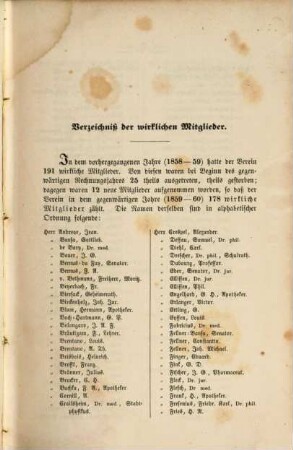 Jahresbericht des Physikalischen Vereins Frankfurt am Main. 1859/60