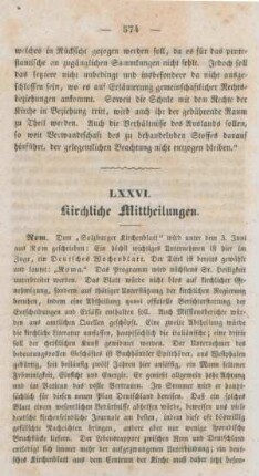 574-576 Kirchliche Mittheilungen