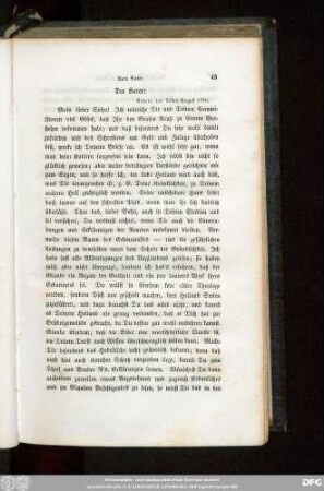 Der Vater: Anhalt, den 22sten August 1786.