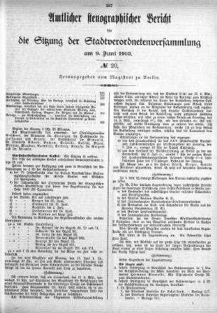 No. 20, 9. Juni 1910