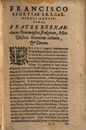 R. P. F. Bernardini Bonavoglia Fvlginatis ... Sylva Inventionvm Sacrarvm, Quadragesimalium Euangeliorum : Qvibvs Non Solvm Qvintvplex Qvalibet die varias componendi Conciones modus ostenditur, ...