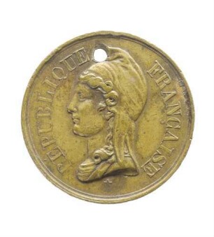 Medaille in Gedenken an die Niederschlagung von Unruhen 1849