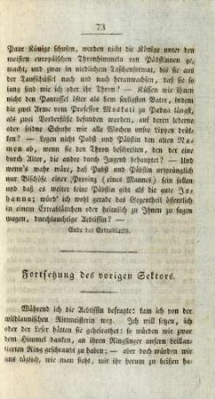 Fortsetzung des vorigen Sektors