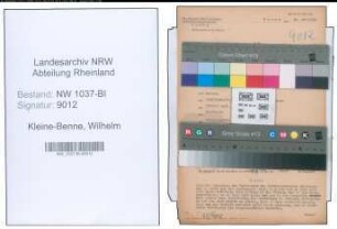 Entnazifizierung Wilhelm Kleine-Benne , geb. 09.12.1907 (Rechtsanwalt)