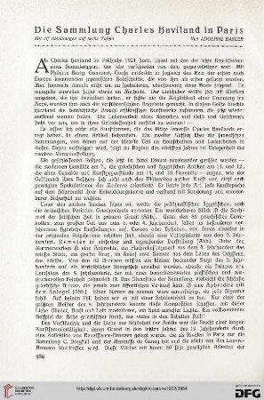 14: Die Sammlung Charles Haviland in Paris