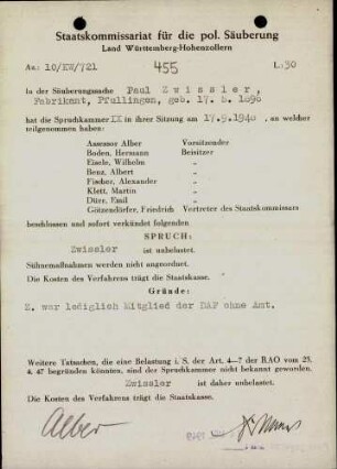 Zwissler, Paul