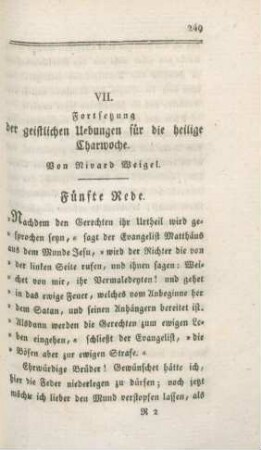 249-288 Geistliche Uebungen für die heilige Charwoche : Fortsetzung