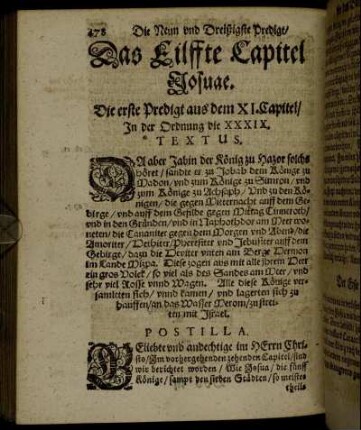 Das Eilffte Capitel Josuae.