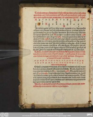 Tabula annorum ...