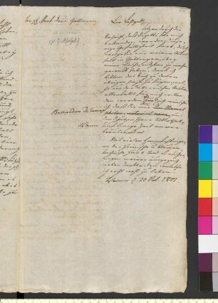 Brief von Goethe, Johann Wolfgang von an Reuß, Jeremias David