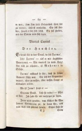 Viertes Capitel Der Heuchler.