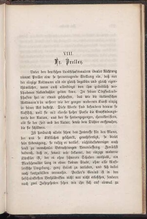 VIII. Fr. Preller.