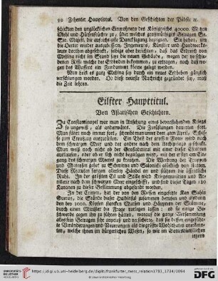 Eilfter Haupttitul. Asiatische Geschichten