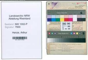 Entnazifizierung Arthur Henze , geb. 07.04.1904 (Kriminalsekretaer)