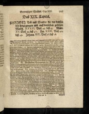 707-749, Das XIX. Capitel