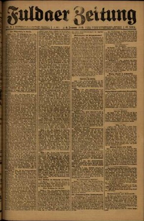 Ausgabe vom Mittwoch, den 08. Januar 1919.