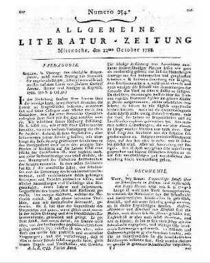 Lorenz, Johann Gotthold Die idealische Bürgerschule nebst einem Beitrag zur Methodik für angehende Bürgerschullehrer und Schulmeister auf dem Lande / von Johann Gotthilf Lorenz. - Berlin : [Vieweg], 1788