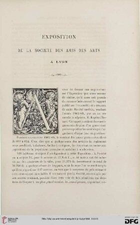 16: Exposition de la Société des Amis des Arts à Lyon