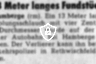 13 Meter langes Fundstück