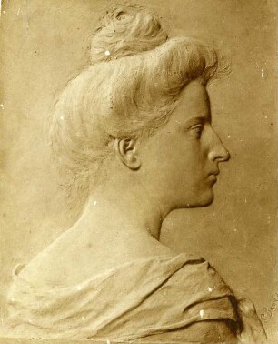 Bildnis einer jungen Frau im Profil (Relief)