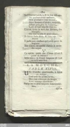 La Mouche. Fable XLVIII.