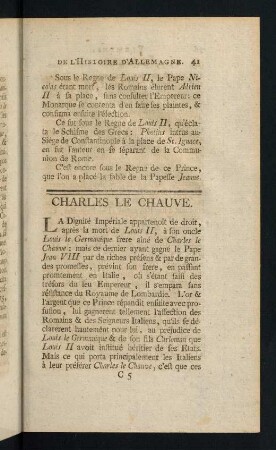 41-60, Charles le Chauve - Louis IV.