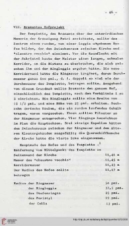 VII: Bramantes Hofprojekt