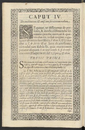 Caput IV. De constitutione, et amissione servitutum realium.