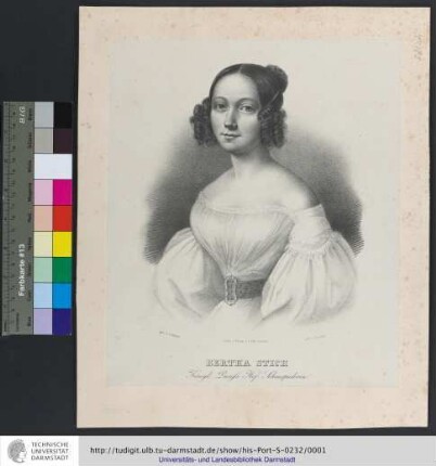 Bertha Stich : Königl: Preuss: Hof-Schauspielerin
