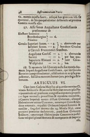 Articulus VI. - Articulus XVII.