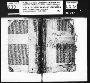 Schatzungsanlage über Ohrnberg und Eichach.