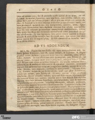 AD VI. Addendum.