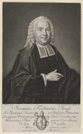 Bildnis des Jeremias Fridericus Reuss