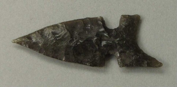 Arrowhead made from obsidian