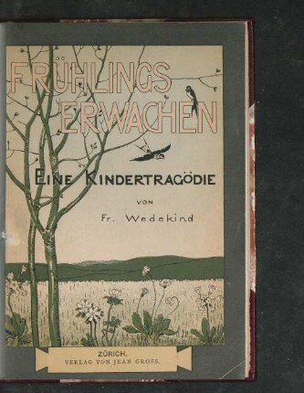 Frühlings Erwachen : eine Kindertragödie