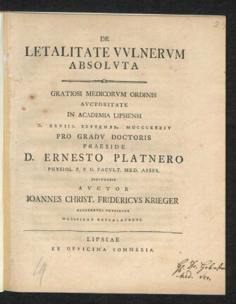 De Letalitate Vulnerum Absoluta