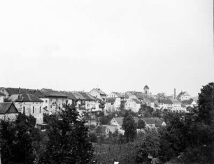 Auscha, Ortsansicht : Auscha (Úštěk/Tschechische Republik) bei Leitmeritz, Ortsansicht