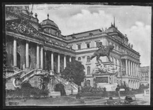 Budapest. Burggarten mit Prinz-Eugen-Denkmal