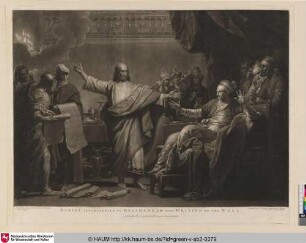 Daniel interpreting to Belshazzar the Writing on the Wall