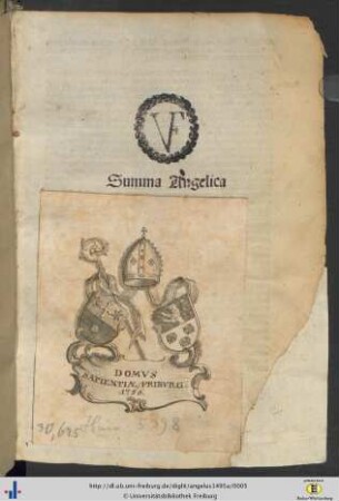 Exlibris des Collegium Sapientiae.