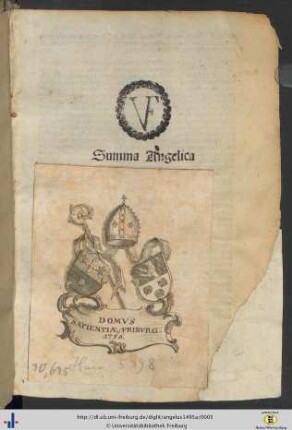 Exlibris des Collegium Sapientiae.