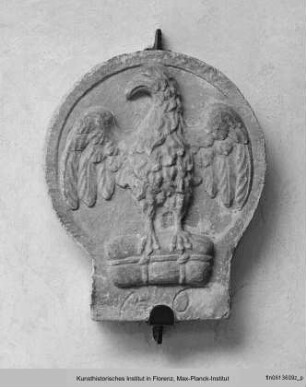 Relief mit dem Emblem der Florentiner Korporation Arte dei Mercatanti di Calimala