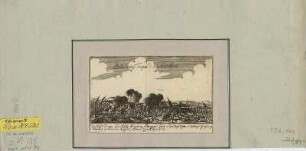 Ansicht der Schlacht bei Torgau, Kupferstich, ab1760 : Bataille bey Torgau d. 3. Nov. Ao. 1760. - [S.l.] , [ab 1760]. - 1 Kunstbl. : Kupferst. ; 16 x 9 cm