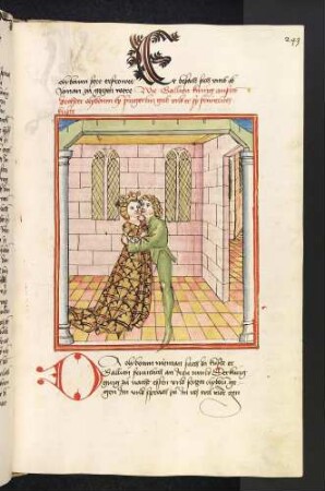 Gallien von Spanien umarmt und küßt Oleyboum