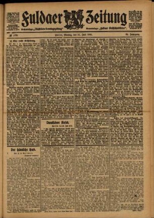 Ausgabe vom Montag, den 31. Juli 1905.