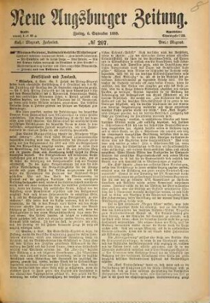 Neue Augsburger Zeitung. 1889,9/12