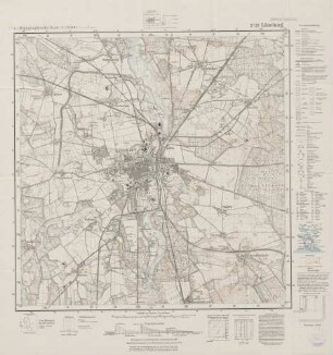 2728 Lüneburg, Topographische Karte 1:25000 (4cm - Karte)