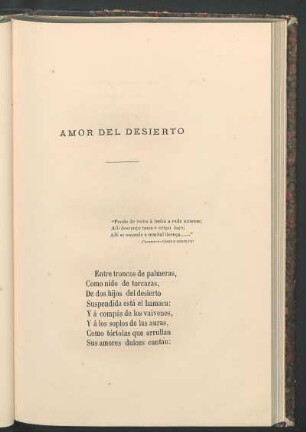 Amor del desierto