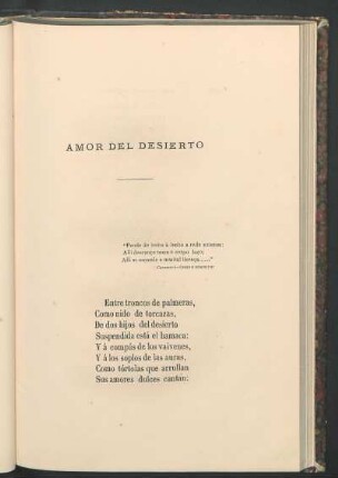 Amor del desierto