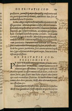 De Privatis Confessionibus